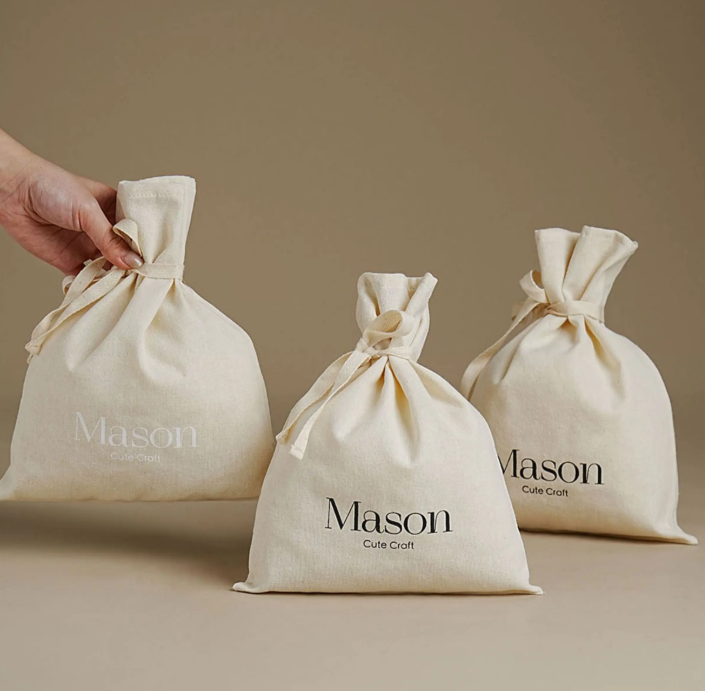 Personalized Cotton Drawstring - Luxury Skincare Logo ulasan dan harga